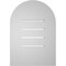 Ekena Millwork Round Top Surface Mount PVC Gable Vent: Functional, w/ 3-1/2"W x 1"P Standard Frame, 14"W x 20"H GVPRT14X2001SF - alternate 2